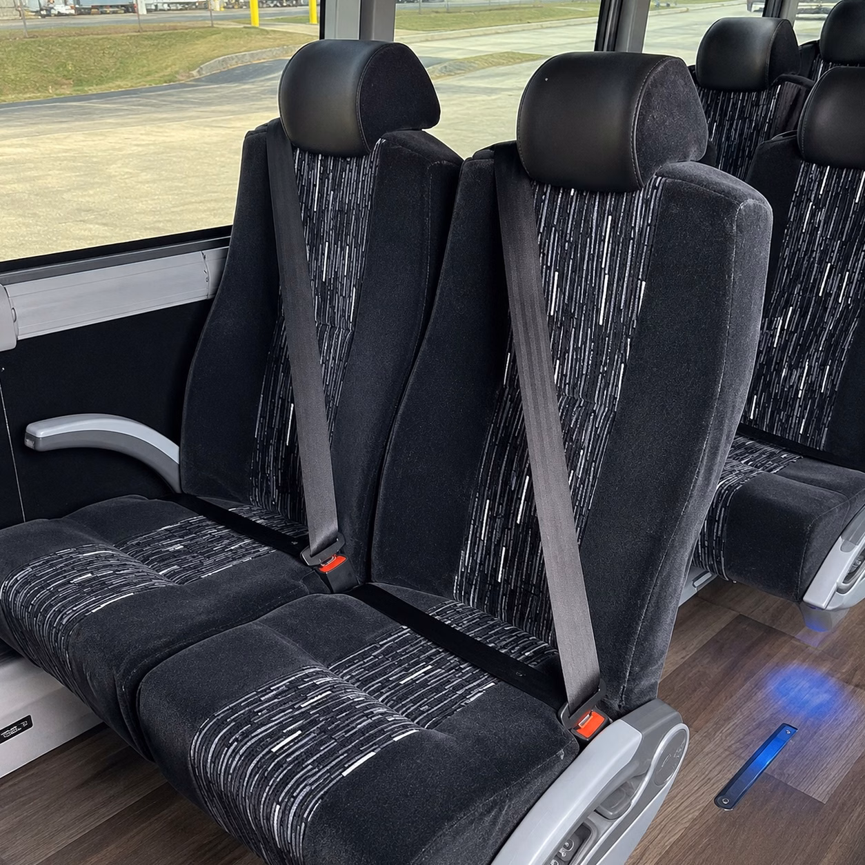 56 passenger charter bus interior